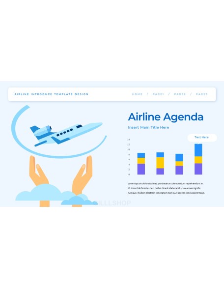 Airline business presentation template