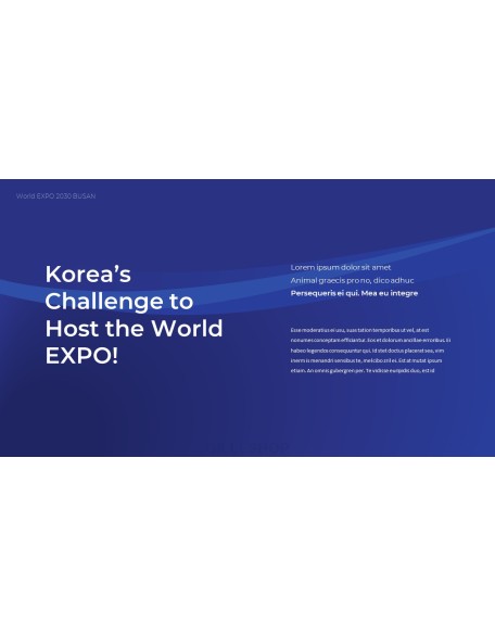 World EXPO 2030 BUSAN business ppt