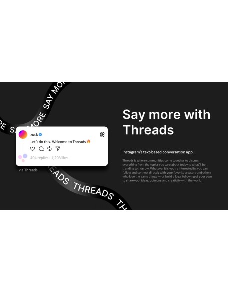 New Social Networking, Threads business ppt