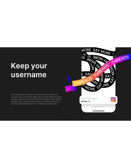 New Social Networking, Threads business ppt