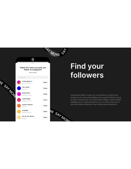 New Social Networking, Threads business ppt