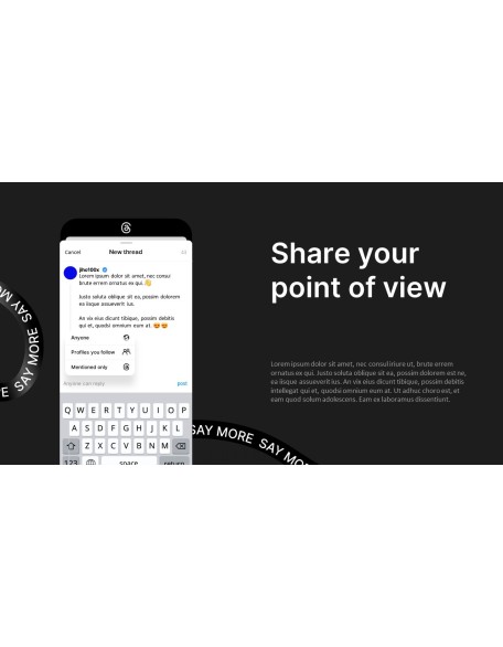New Social Networking, Threads business ppt
