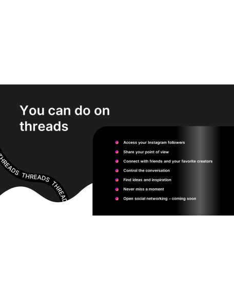 New Social Networking, Threads business ppt