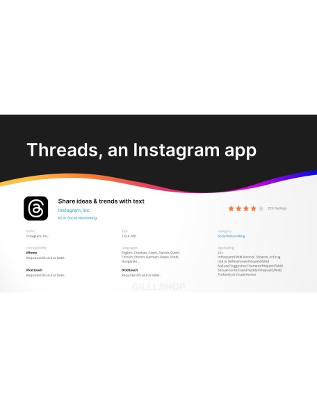 New Social Networking, Threads business ppt
