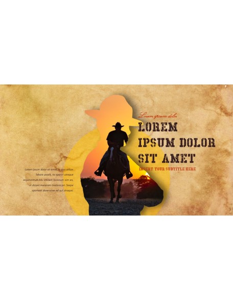 Wild West Theme Presentation Templates