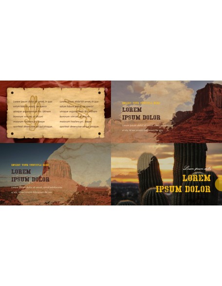 Wild West Theme Presentation Templates