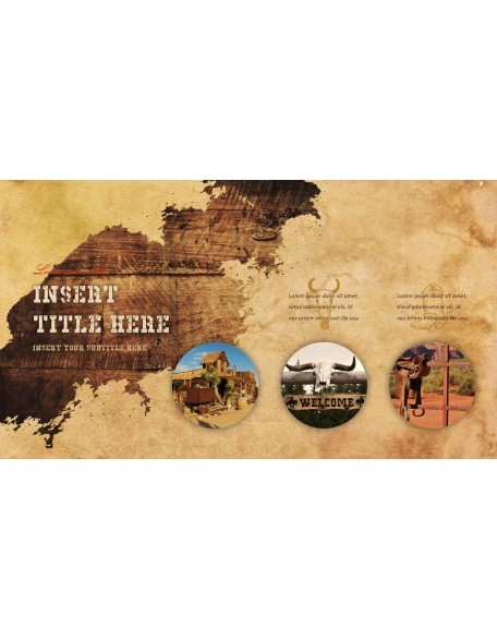 Wild West Theme Presentation Templates