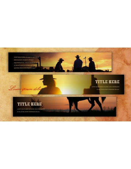 Wild West Theme Presentation Templates