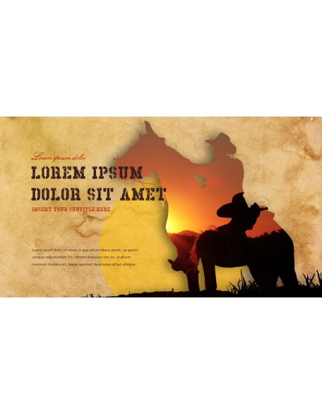 Wild West Theme Presentation Templates