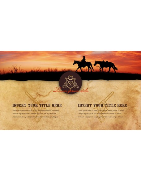 Wild West Theme Presentation Templates