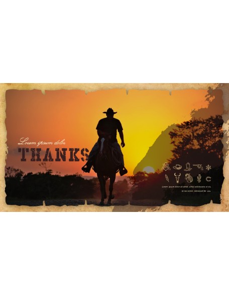 Wild West Theme Presentation Templates