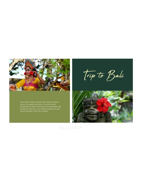 Trip to Bali Presentation PowerPoint Templates Design