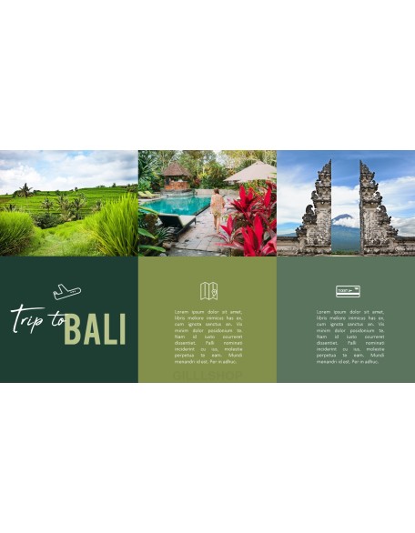 Trip to Bali Presentation PowerPoint Templates Design