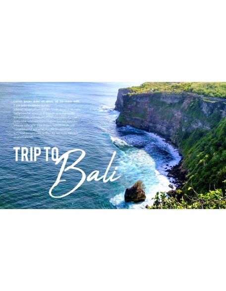 Trip to Bali Presentation PowerPoint Templates Design