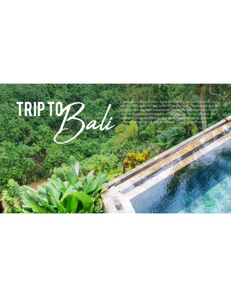 Trip to Bali Presentation PowerPoint Templates Design