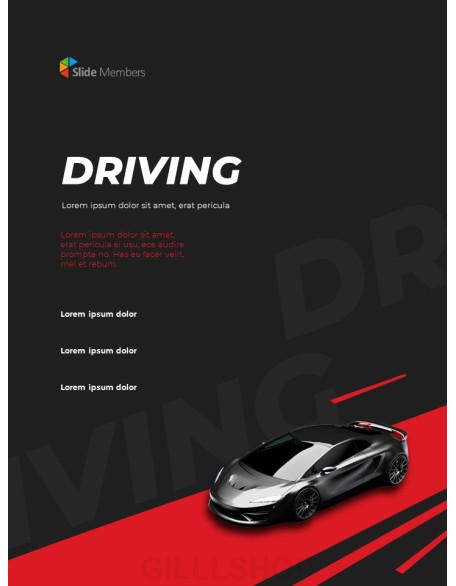 Car Driving Concept presentation slide