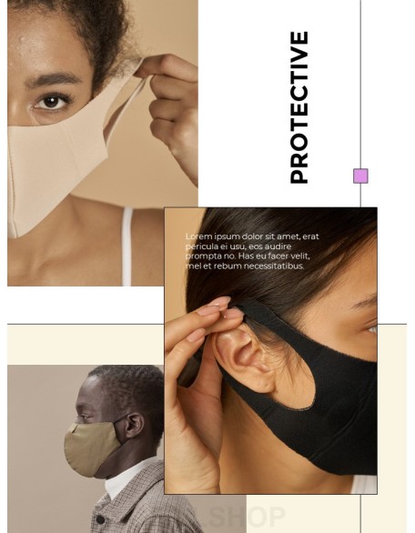 Fashion Mask in Pandemic Presentations PPT