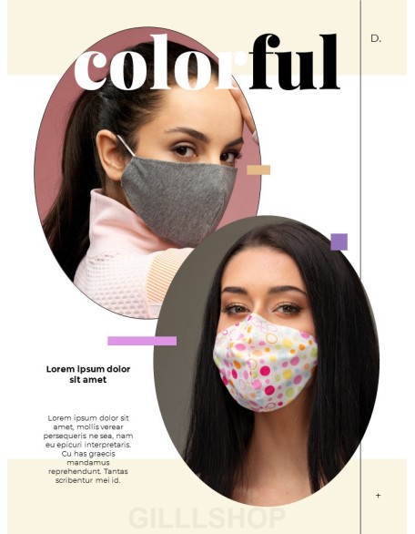 Fashion Mask in Pandemic Presentations PPT