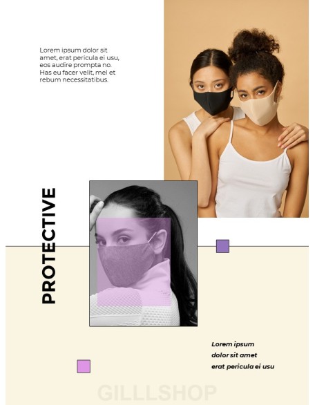 Fashion Mask in Pandemic Presentations PPT