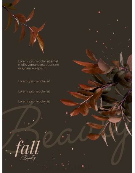 Fall Beauty Theme Business Presentation PPT