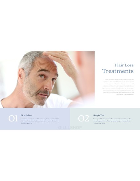 Hair Loss Treatments Business plan PPT Templates