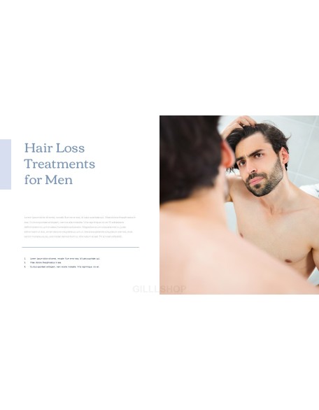 Hair Loss Treatments Business plan PPT Templates