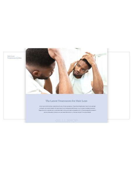 Hair Loss Treatments Business plan PPT Templates