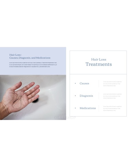 Hair Loss Treatments Business plan PPT Templates