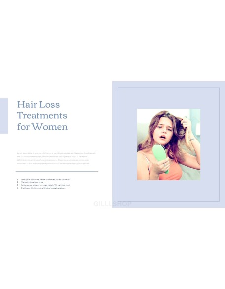 Hair Loss Treatments Business plan PPT Templates