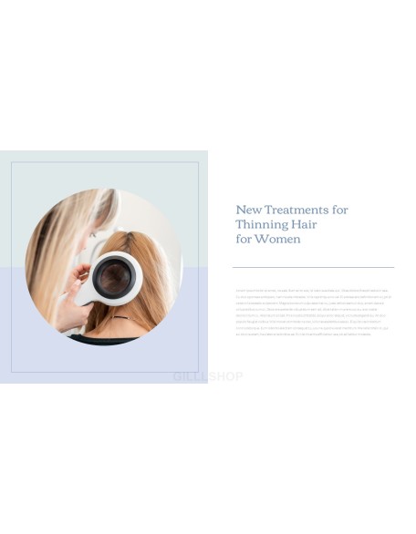 Hair Loss Treatments Business plan PPT Templates