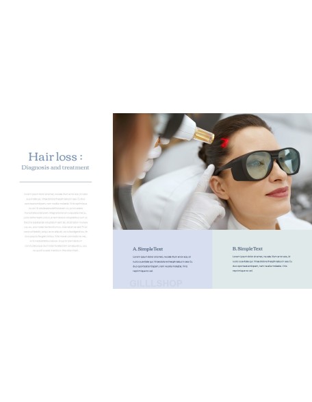 Hair Loss Treatments Business plan PPT Templates