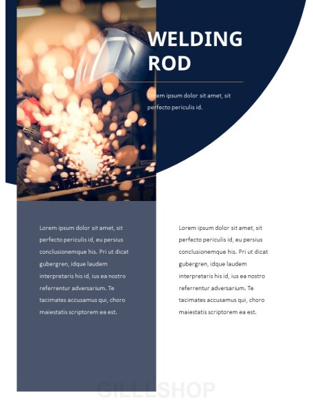 Industrial Facility Simple PowerPoint Template Design