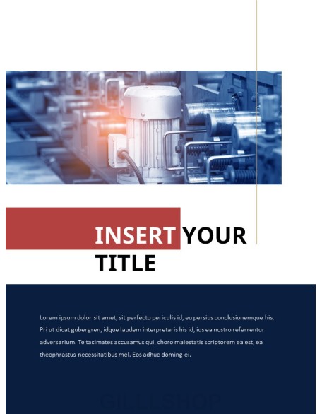 Industrial Facility Simple PowerPoint Template Design