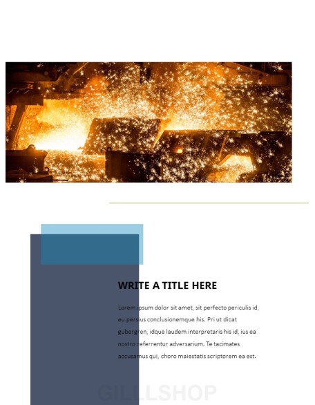 Industrial Facility Simple PowerPoint Template Design