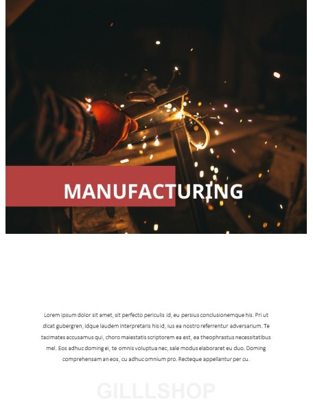 Industrial Facility Simple PowerPoint Template Design