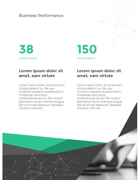 Geometric Line Background Business Templates for PowerPoint