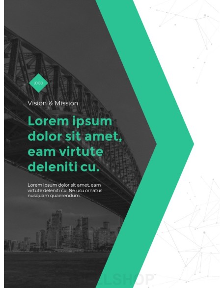 Geometric Line Background Business Templates for PowerPoint