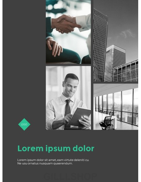 Geometric Line Background Business Templates for PowerPoint