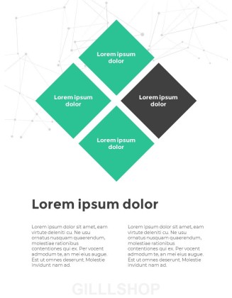 Geometric Line Background Business Templates for PowerPoint