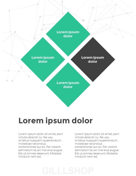 Geometric Line Background Business Templates for PowerPoint