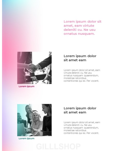 Gradient Colors Business Project PPT Design Templates