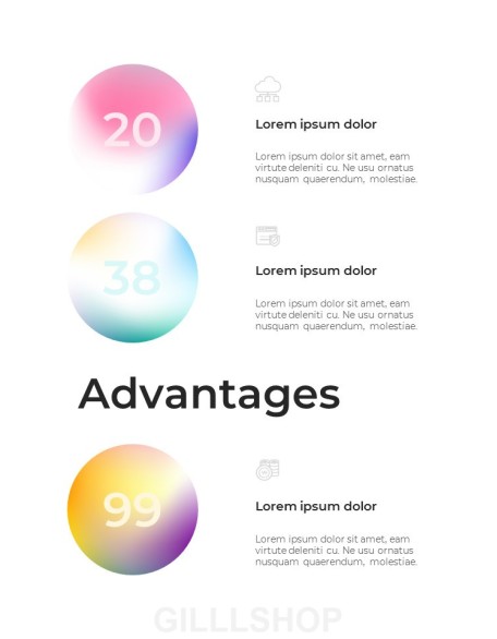 Gradient Colors Business Project PPT Design Templates