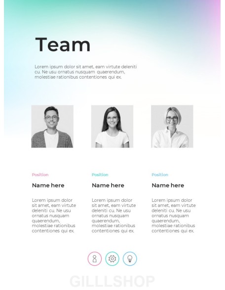 Gradient Colors Business Project PPT Design Templates