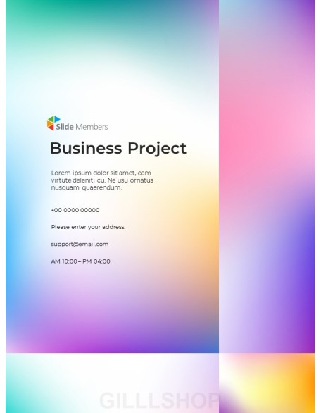 Gradient Colors Business Project PPT Design Templates