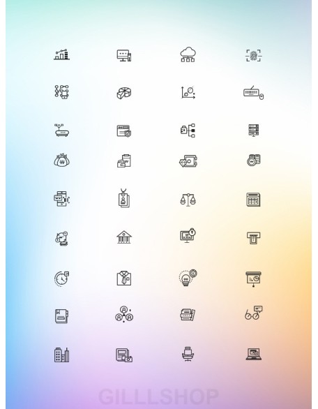 Gradient Colors Business Project PPT Design Templates