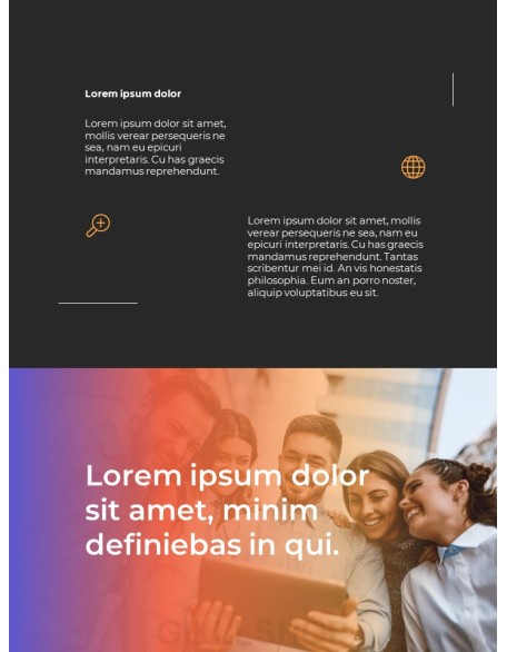 Modern Vector Line Business Proposal PowerPoint deck Design