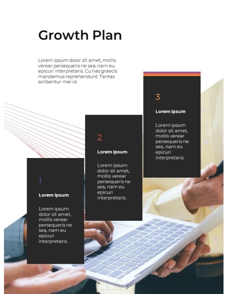 Modern Vector Line Business Proposal PowerPoint deck Design