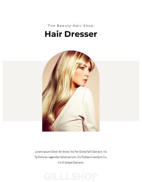 Hair Shop Easy PPT Template