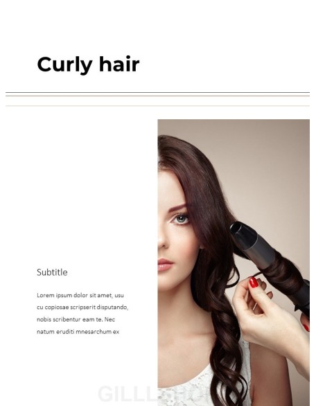 Hair Shop Easy PPT Template