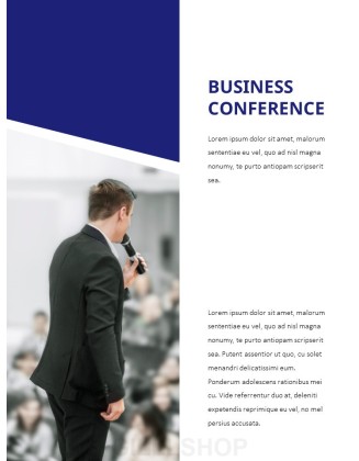 Splendid Speech Simple PowerPoint Template Design